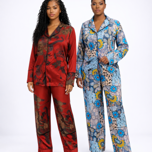 AMARA PATTERNED SILK SET