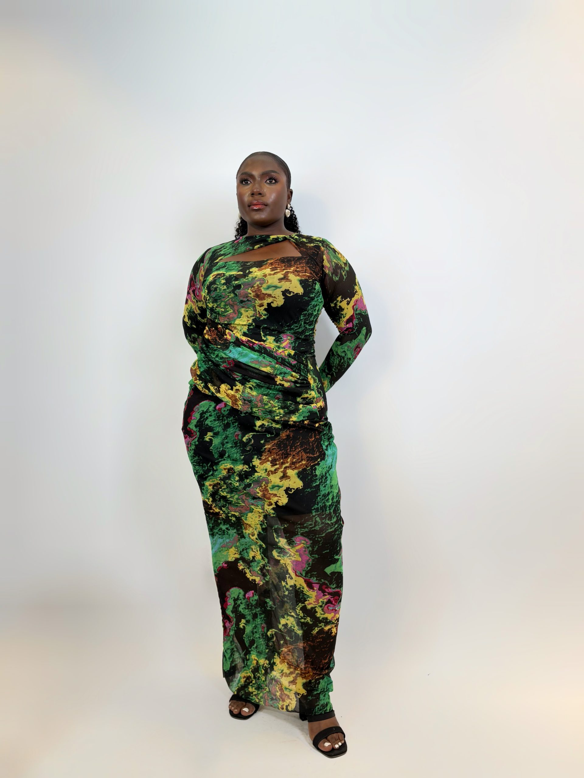 ADANNA MESH DRESS - Image 3