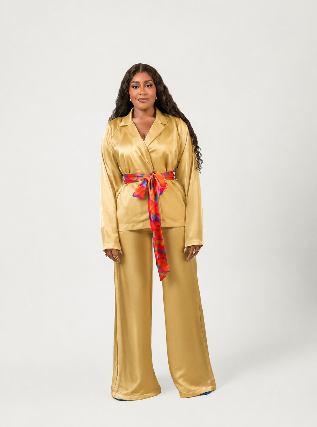 HALO PANT SET (PLAIN SET WITH PATTERN BELT) - Image 8