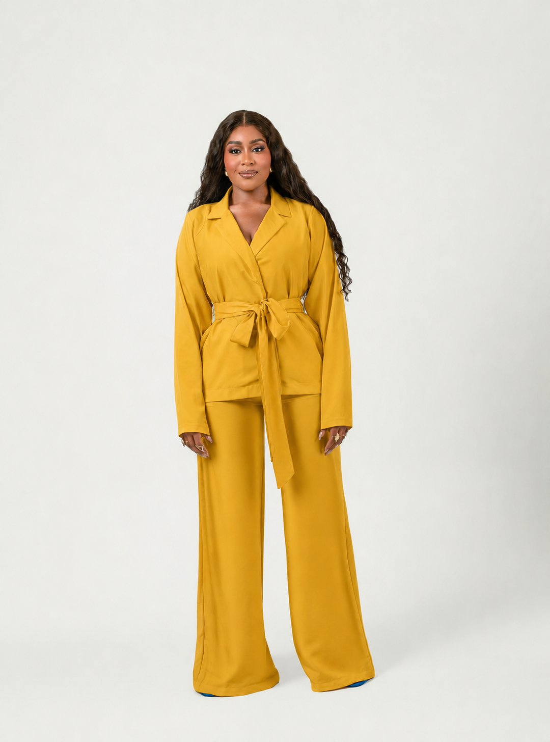 HALO PANT SET (PLAIN SET WITH PLAIN BELT) - Image 4