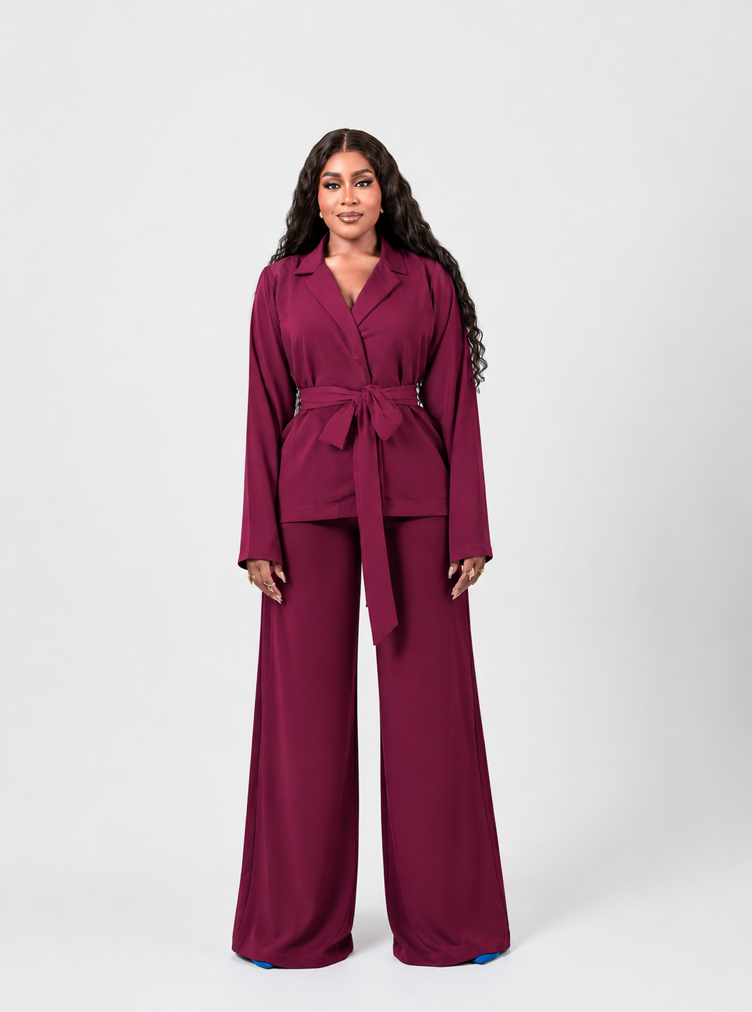 HALO PANT SET (PLAIN SET WITH PLAIN BELT) - Image 5