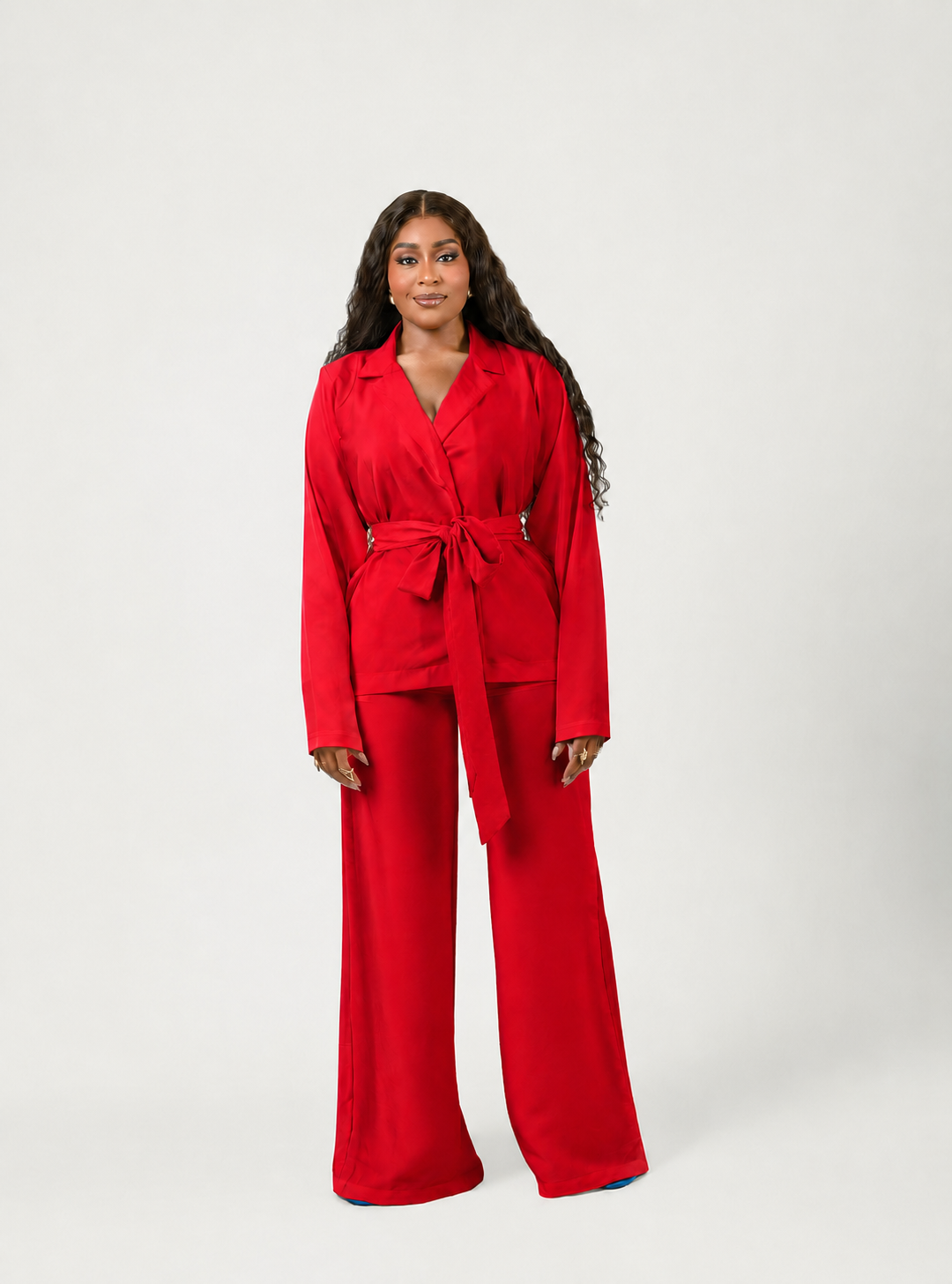 HALO PANT SET (PLAIN SET WITH PLAIN BELT) - Image 2