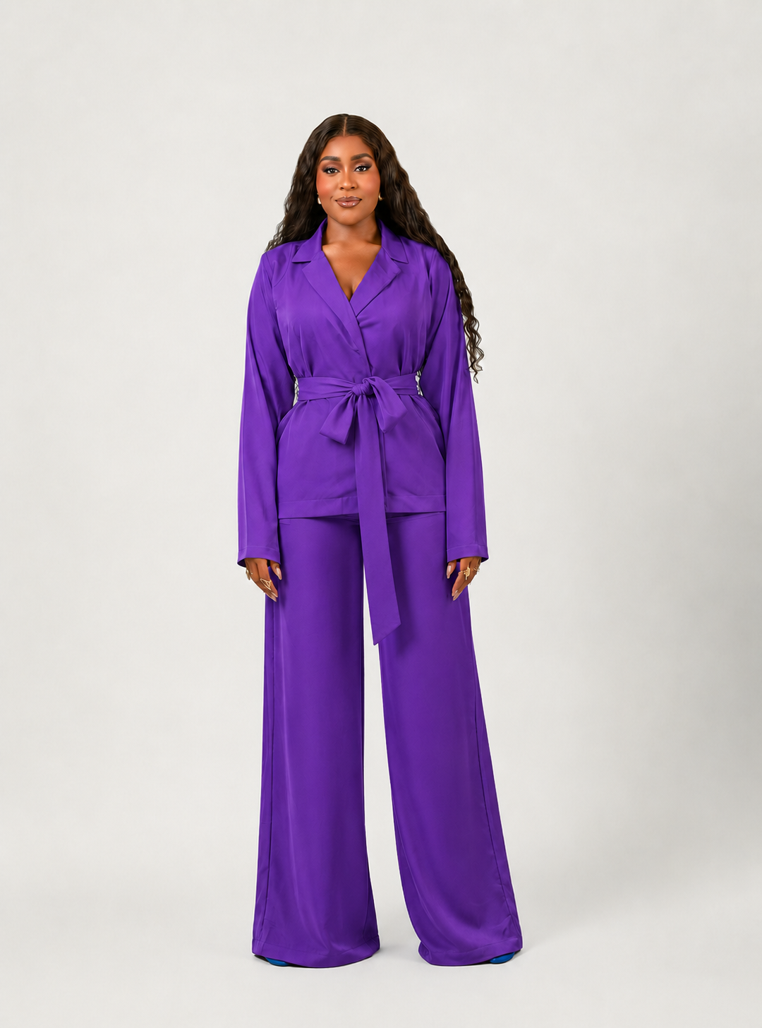 HALO PANT SET (PLAIN SET WITH PLAIN BELT) - Image 3