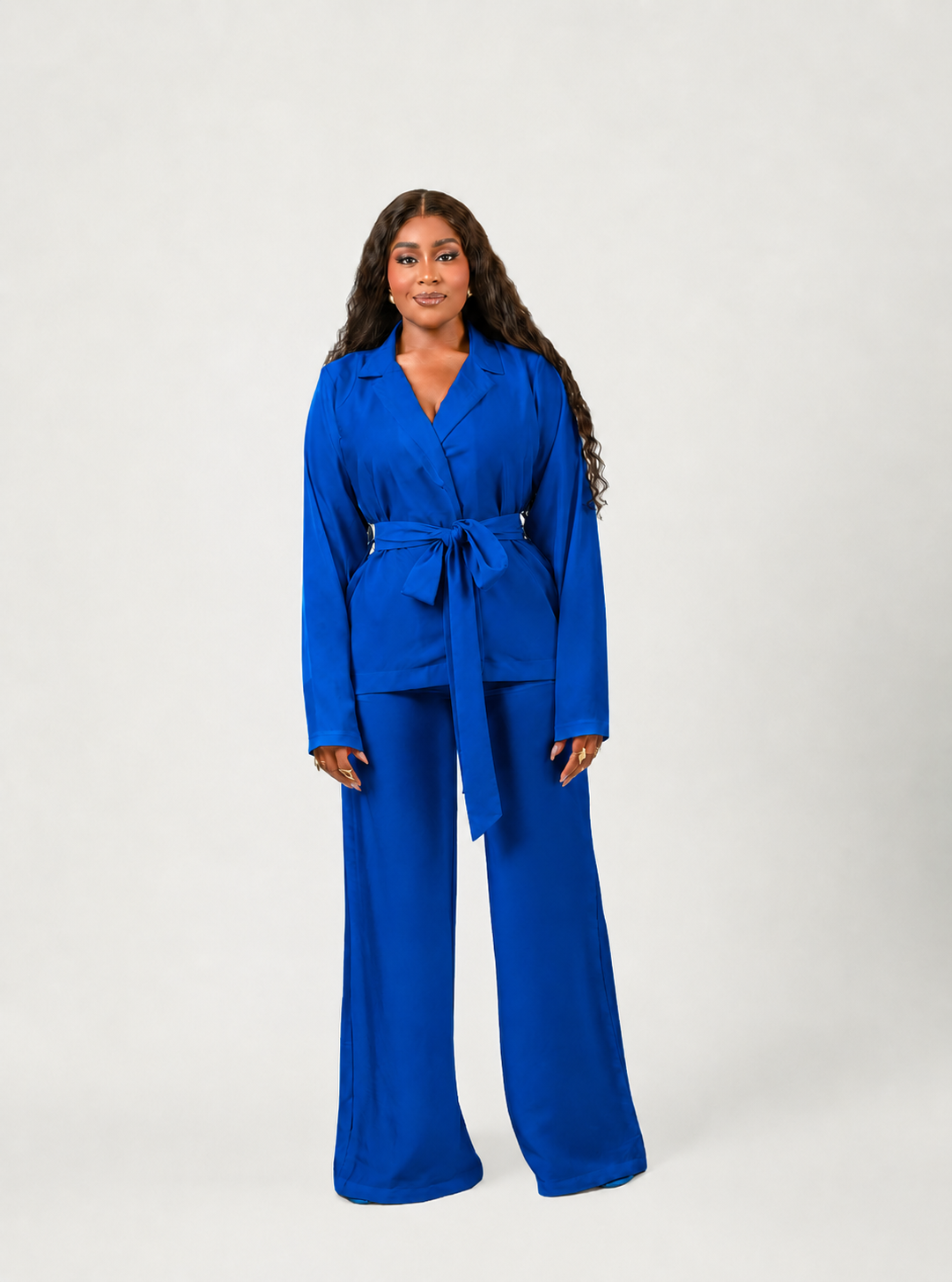 HALO PANT SET (PLAIN SET WITH PLAIN BELT) - Image 2