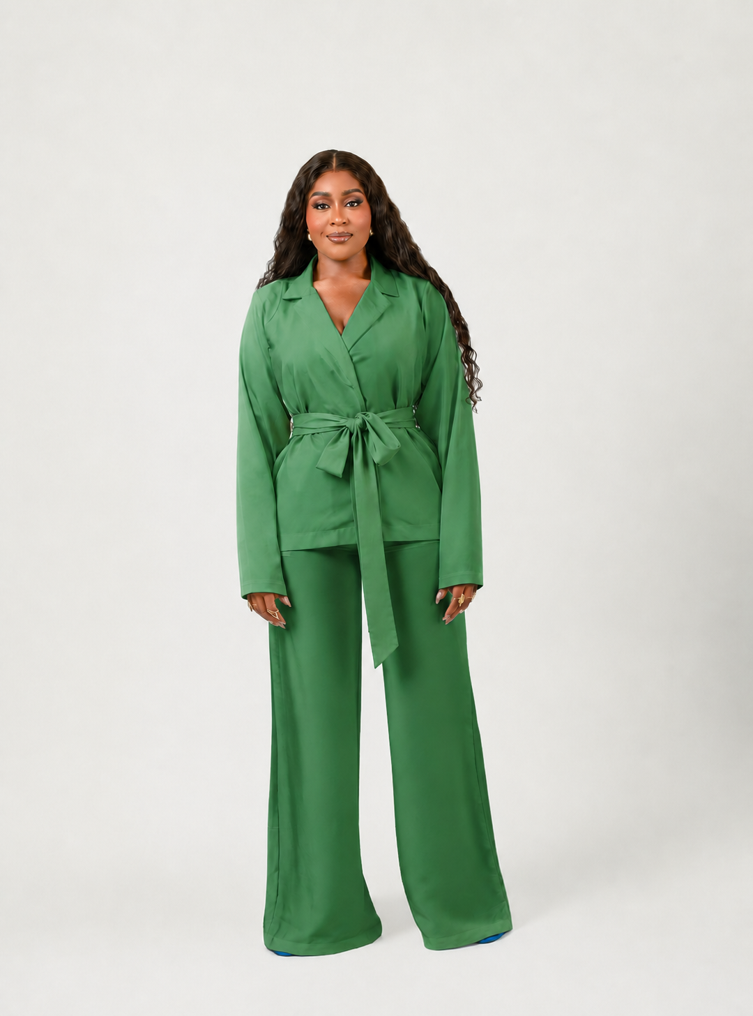 HALO PANT SET (PLAIN SET WITH PLAIN BELT) - Image 3