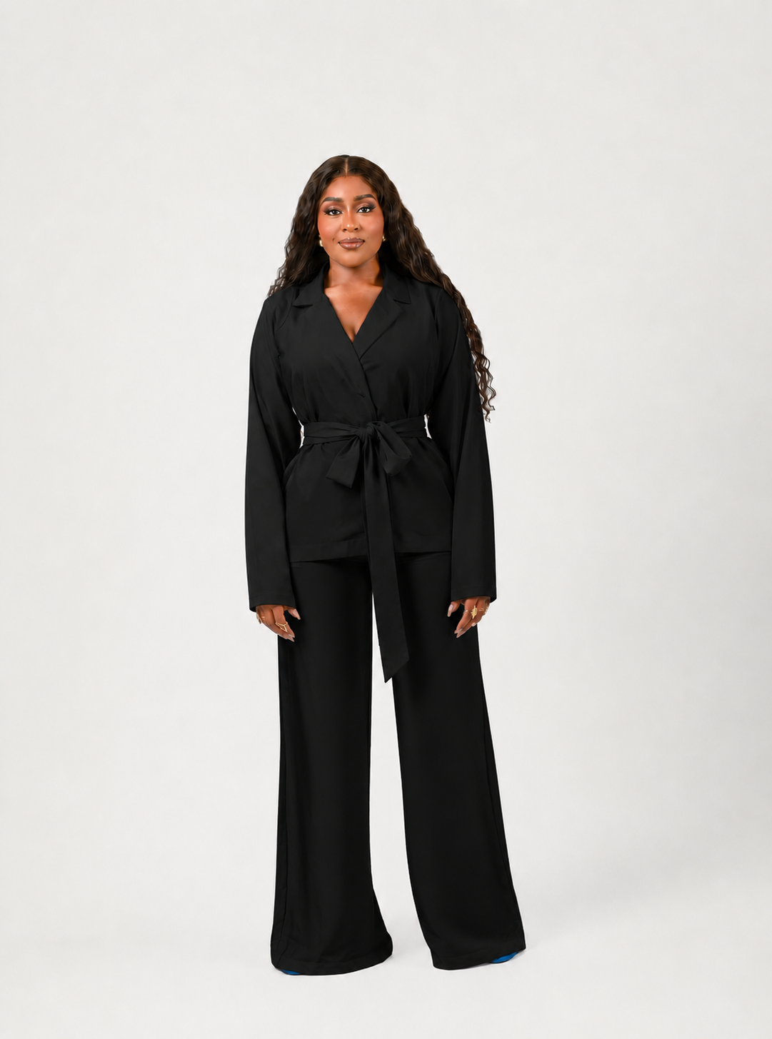 HALO PANT SET (PLAIN SET WITH PLAIN BELT) - Image 4