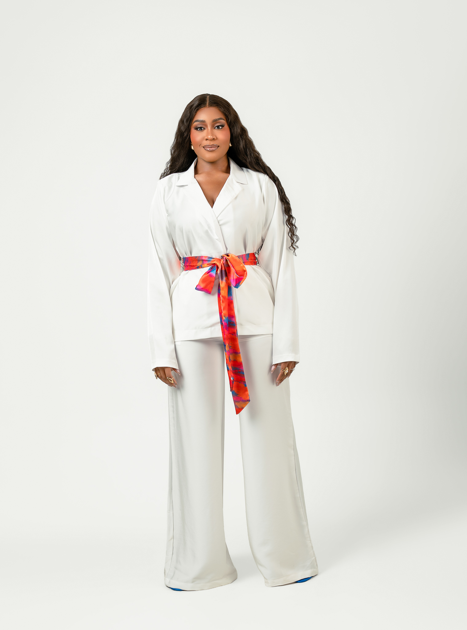 HALO PANT SET (PLAIN SET WITH PATTERN BELT)