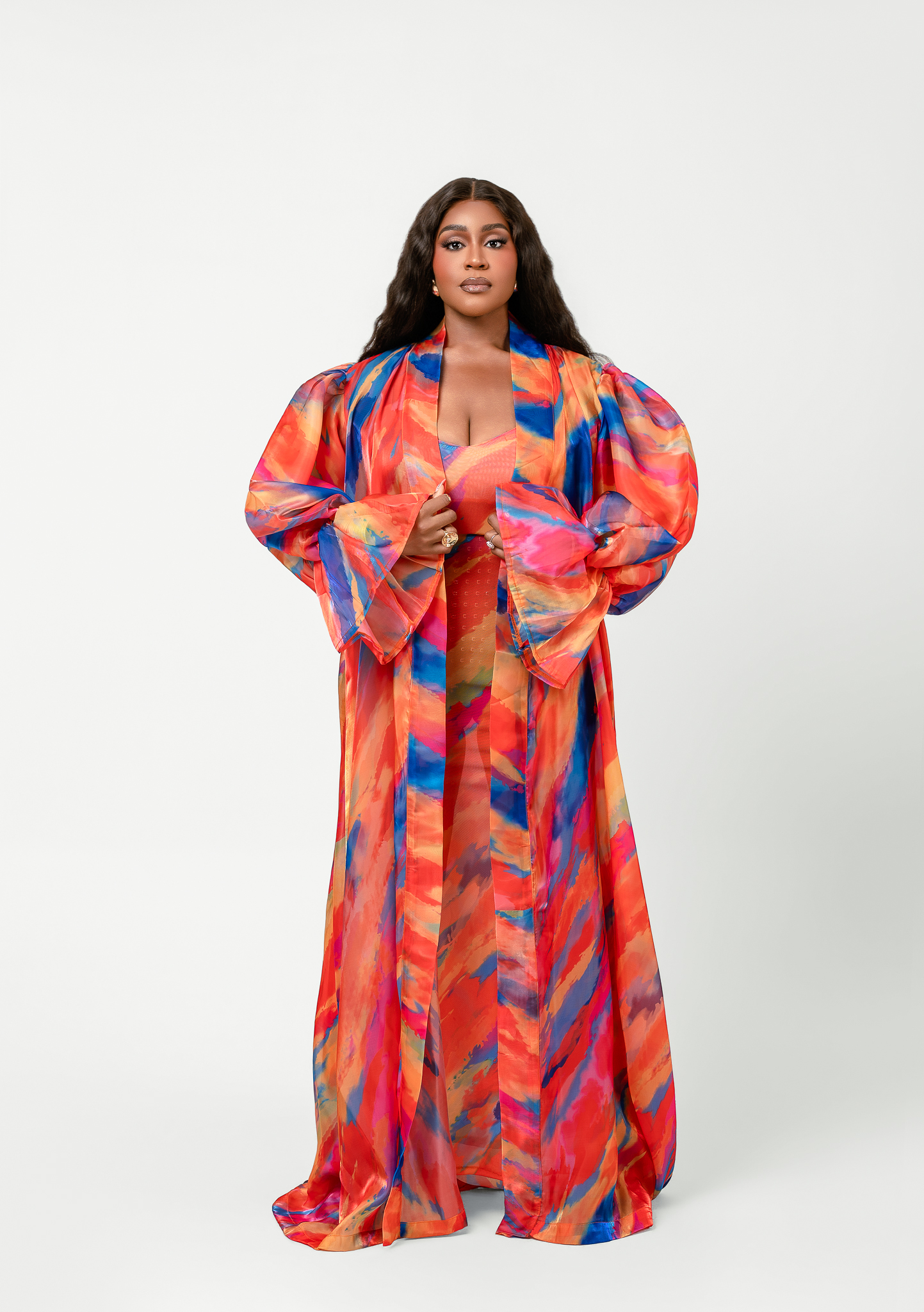 AMBER GLOW KIMONO