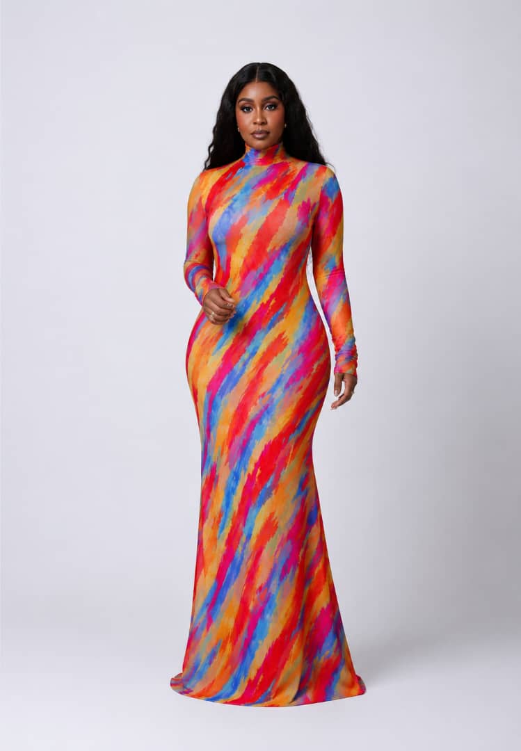 SOLEIL MESH DRESS (LONG SLEEVE)